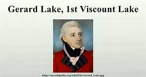 Gerard Lake, 1st Viscount Lake