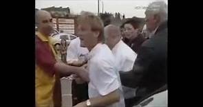 Stuart McCall Celebrate Motherwell Getting into the Champions League