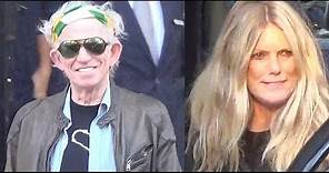 Keith Richards and his wife Patti Hansen leaving hotel @ Paris october 25, 2017 / The Rolling Stones