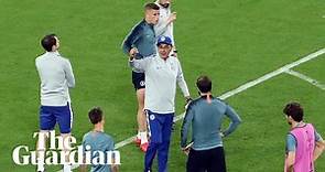 Maurizio Sarri storms out of Chelsea's final Europa League training session