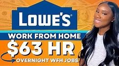 LOWES REMOTE JOBS | REMOTE AT HOME JOBS | HIGH PAYING REMOTE JOBS