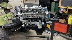 2001 Ford F`250 5.4 Engine Swap Set-up and Engine Install Part 9