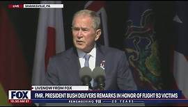 George W. Bush speaks at 9/11 memorial in Shanksville, PA | LiveNOW from FOX