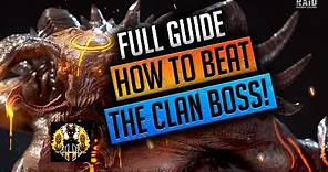 RAID: Shadow Legends | HOW TO BEAT THE CLANBOSS! FULL GUIDE!