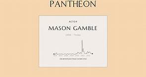Mason Gamble Biography - American marine biologist and former actor