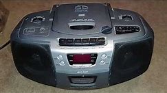 Replaced belt on Lenoxx Sound CD-102 boombox