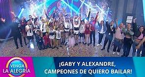 Gaby y Alexandre ganan Quiero Bailar. | Programa 12 de agosto 2022 PARTE 2 | Venga La Alegría