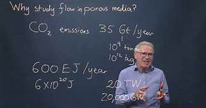 Motivation: Why study flow in porous media?