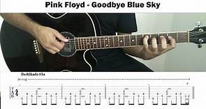 Pink Floyd - Goodbye Blue Sky (cover with tab)