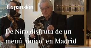 Robert de Niro disfruta en Madrid de un "menú impagable, único e irrepetible"