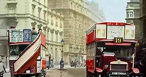 Great colorized film about London's buses and taxis in 1924 [A.I. enhanced & new method colorized]