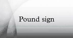 Pound sign