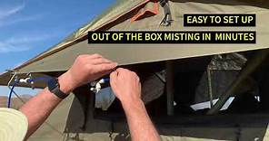 ExtremeMist Portable Mist system - Quad kit / Roof Top Tent Set Up