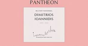 Dimitrios Ioannidis Biography - Greek military dictator (1923–2010)