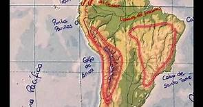 Mapa físico de América del Sur (parte I) Geografía 1º ESO