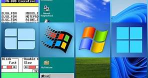 Evolution of Microsoft Windows (Old Version)