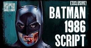 EXCLUSIVE: Steve Englehart's The Batman Script Treatments From 1986