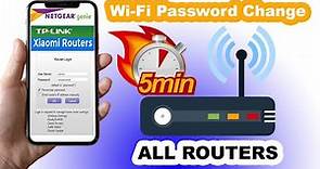 How To Change WiFi Password - Mobile - 192.168.1.1 - 192.168.l.l - 5 Minute