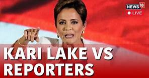 Kari Lake Takes on 4 Reporters at Once! | Kari lake Live | U.S Presidential Election | News18 Live
