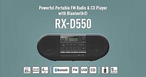 Panasonic Powerful Portable Radio RX-D550 with CD, Bluetooth® and USB