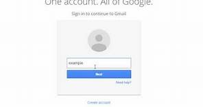 Gmail Login Account - Gmail Sign In - How To Login To Gmail