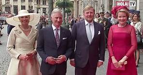 Los reyes de los Países Bajos reciben una calurosa bienvenida en Bélgica | ¡HOLA! TV