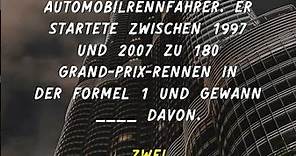 Ralf Schumacher ist ein ehemaliger deutscher Automobilrennfahrer