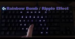 Logitech G Pro lighting effect - toggle ripple key press / rainbow bomb
