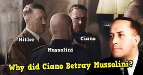 So Was the Brutal Execution of Mussolini's Son-in-Law | Count Galeazzo Ciano in 1944