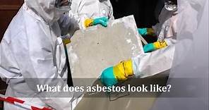 What does asbestos look like?