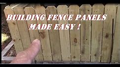 How To Build Fence Panels