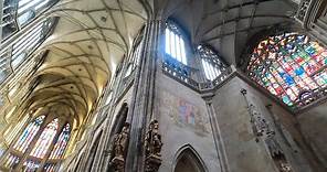 Prague, Czech Republic. The Gothic Cathedral of St Vitus. Walk Around