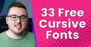 33 Free Cursive Fonts for Your WordPress Website