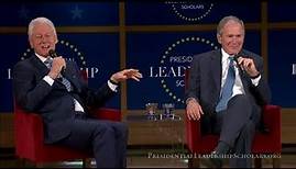 George W. Bush, Bill Clinton Conversation on Leadership From the George W. Bush Presidential Center