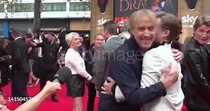 Funny Rhys Ifans 🤣 greets Tom Glynn Carney and Ewan Mitchell at the House Of The Dragon Premiere. 😍😆