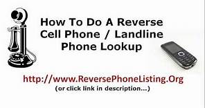 Reverse Cell Phone Lookup - Reverse Phone Number Look up Canada, Too.