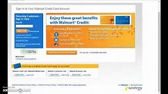 How to log into Walmart Credit Card Online Account