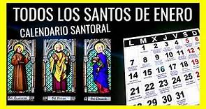 Calendario de Santos Enero 2022 | Santoral Católico por días del mes [ Santo de Hoy ] Onomástica