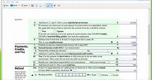 How to prepare 2017 federal tax return Form 1040EZ when you are not a dependent
