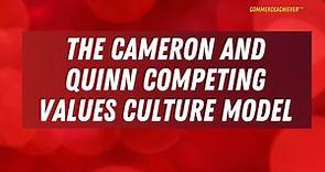 The Cameron and Quinn Competing Values Culture Model