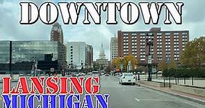 Lansing - Michigan - 4K Downtown Drive