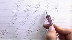 Calligraphy Flourishing For Beginners: 25 Ways To Flourish "Y" #calligraphy #flourishing