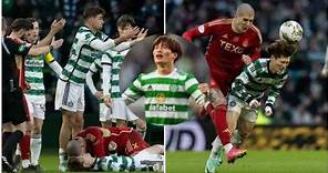 Kyogo Furuhashi Scary Head Injury | Celtic v Aberdeen | Kyogo Injury | Scottish Premier