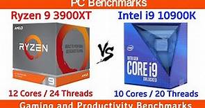 Ryzen 9 3900XT vs Intel i9 10900K Benchmarks