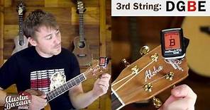 How to Tune a Baritone Ukulele to DGBE (Standard Tuning)