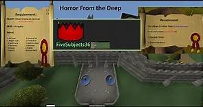 Horror From the Deep Quest Guide OSRS