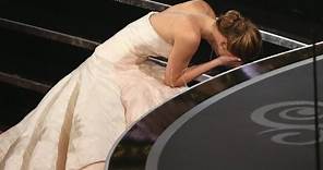 Jennifer Lawrence Fall at the Oscars - 2013 Academy Awards Highlights - Best Actress