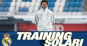 SANTIAGO SOLARI | First Real Madrid training session