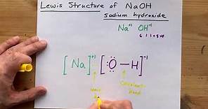 Lewis Structure of NaOH, sodium hydroxide
