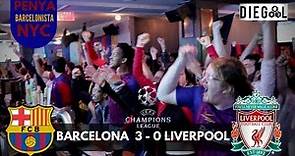 Barcelona 3 - Liverpool 0 | Reacción Peña Barcelona Nueva York | DIEGOL TV